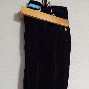Vintage Escada Sport | Women's Black Velour Linda Pants 40 (8)